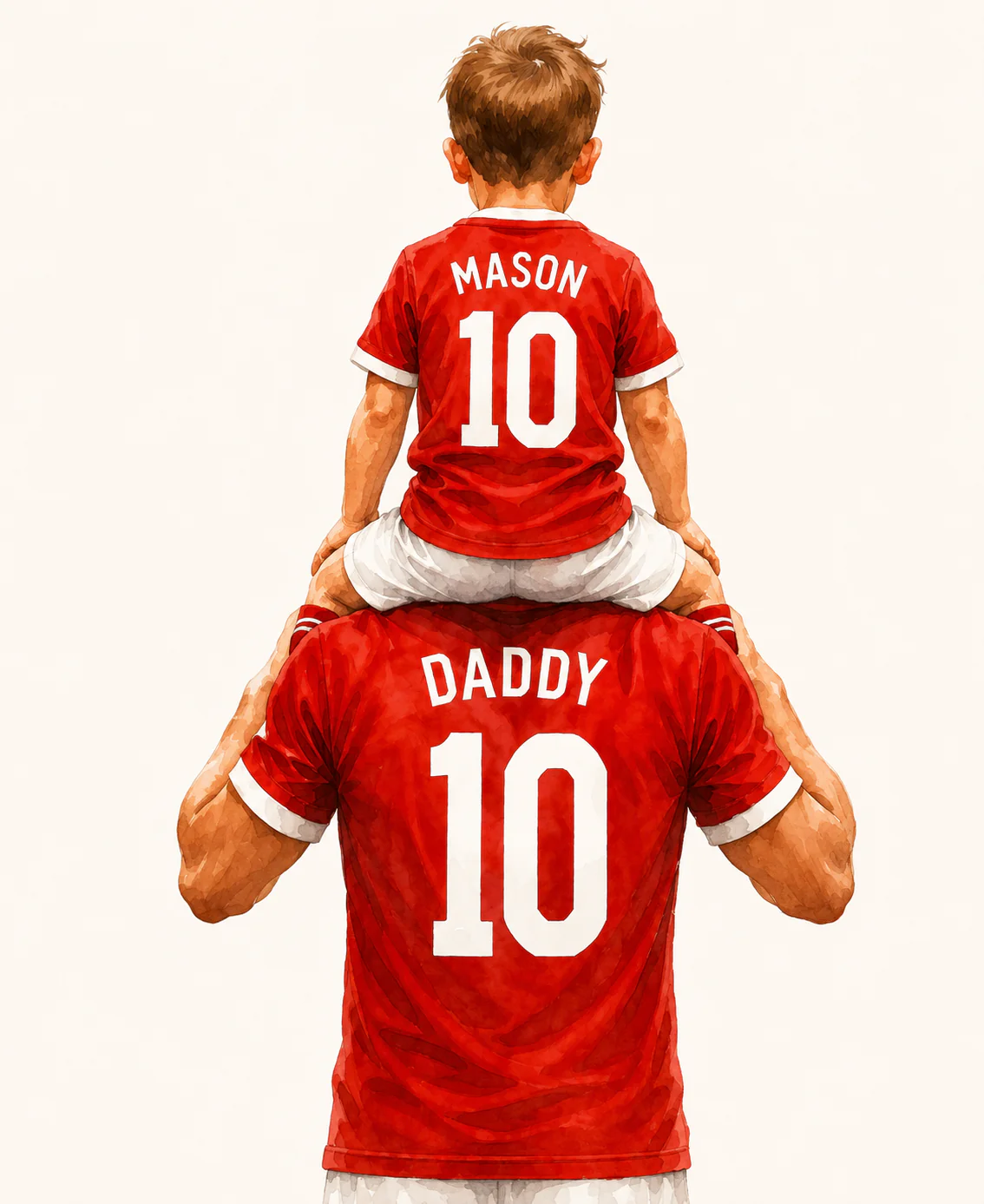 Father's Day Football Shirt Print