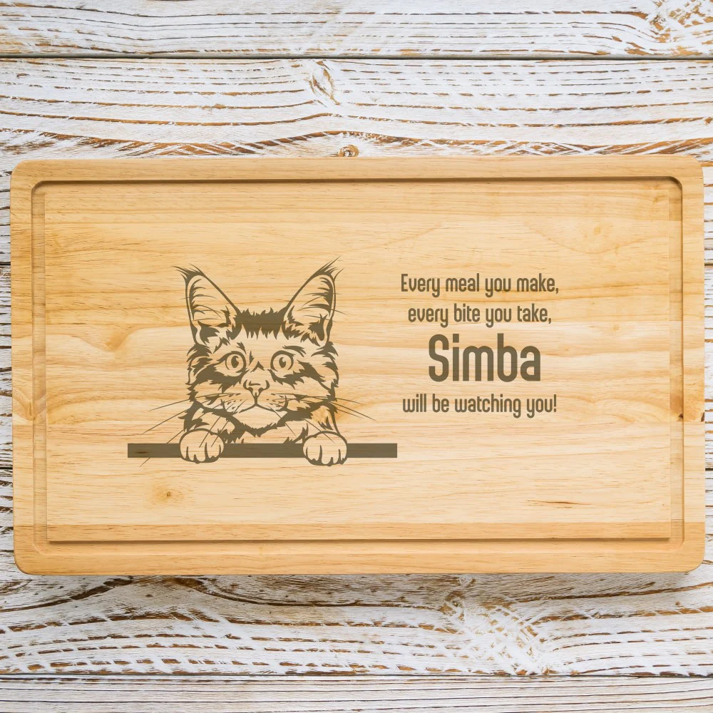 Personalised Chopping Board - Cat Breed & Name - Image 31