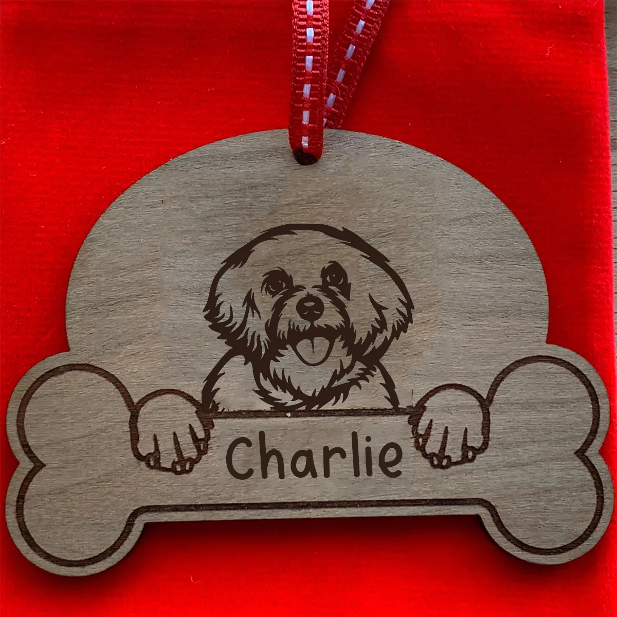 Personalised Dog Breed & Name Christmas Decoration - Image 12