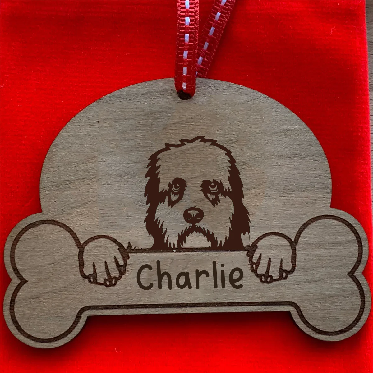 Personalised Dog Breed & Name Christmas Decoration - Image 31