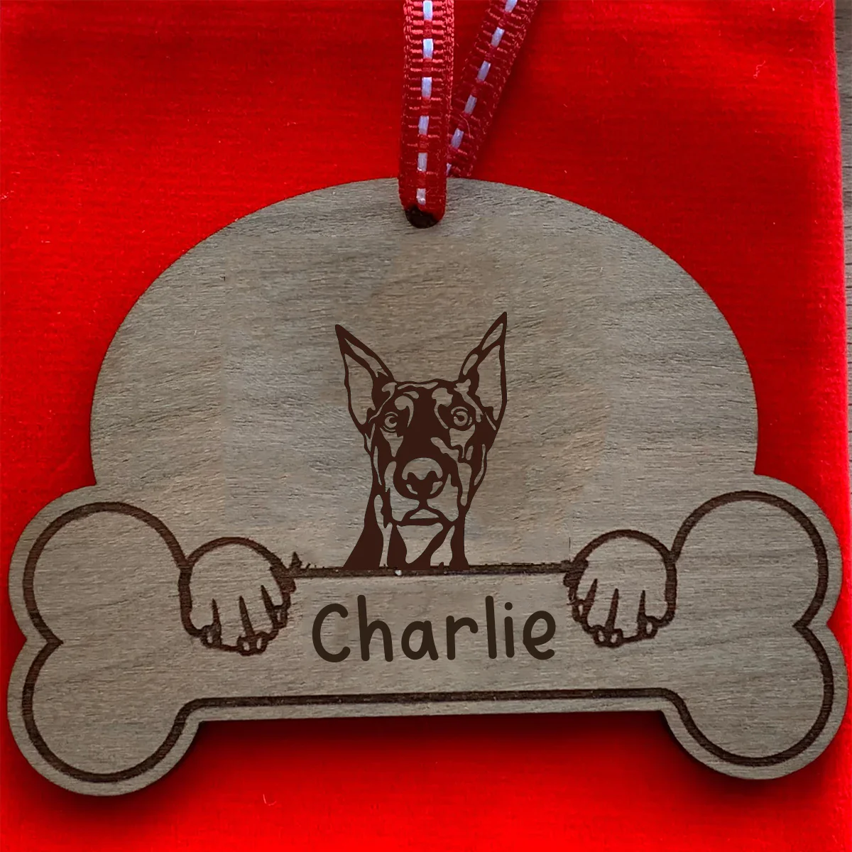 Personalised Dog Breed & Name Christmas Decoration - Image 33
