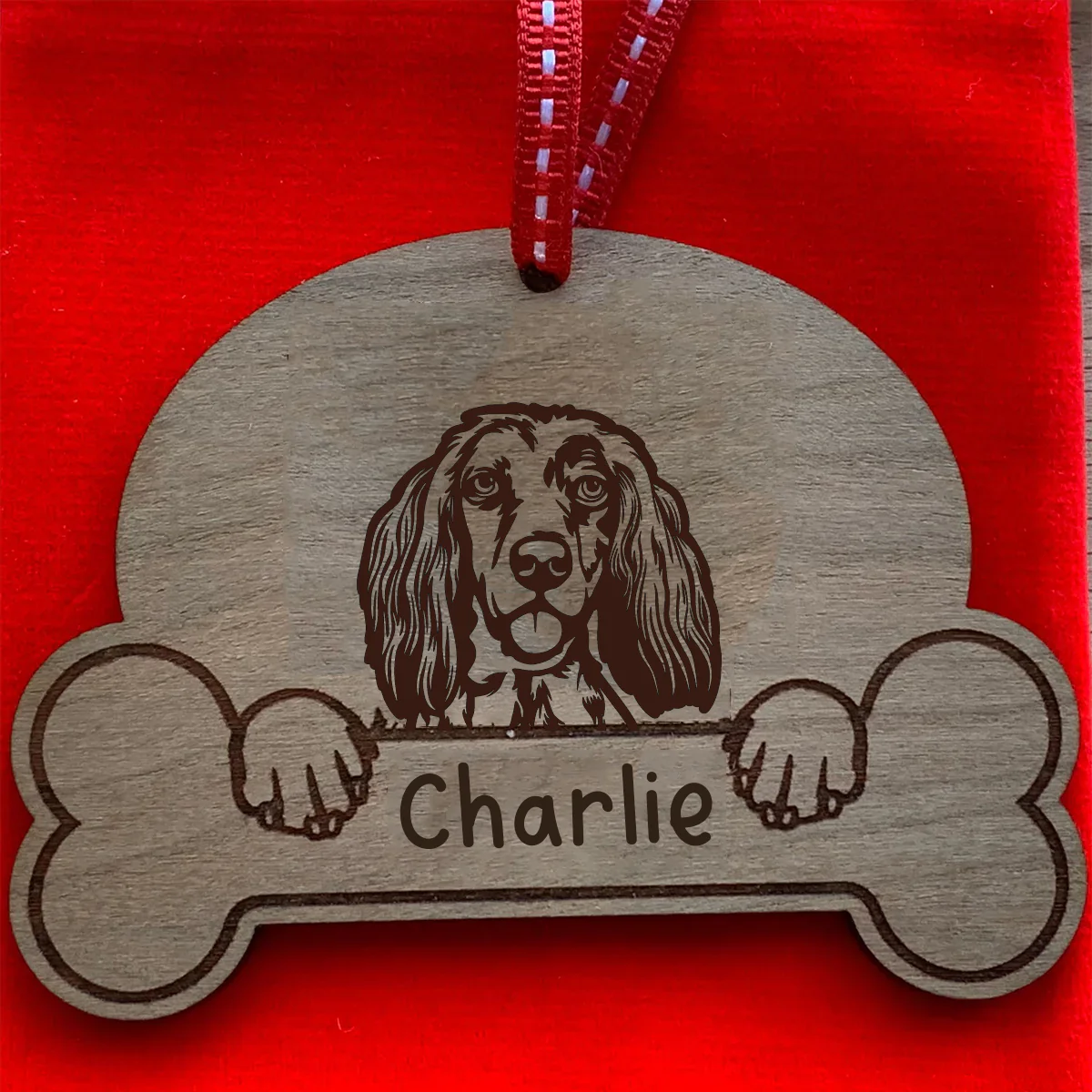 Personalised Dog Breed & Name Christmas Decoration - Image 36