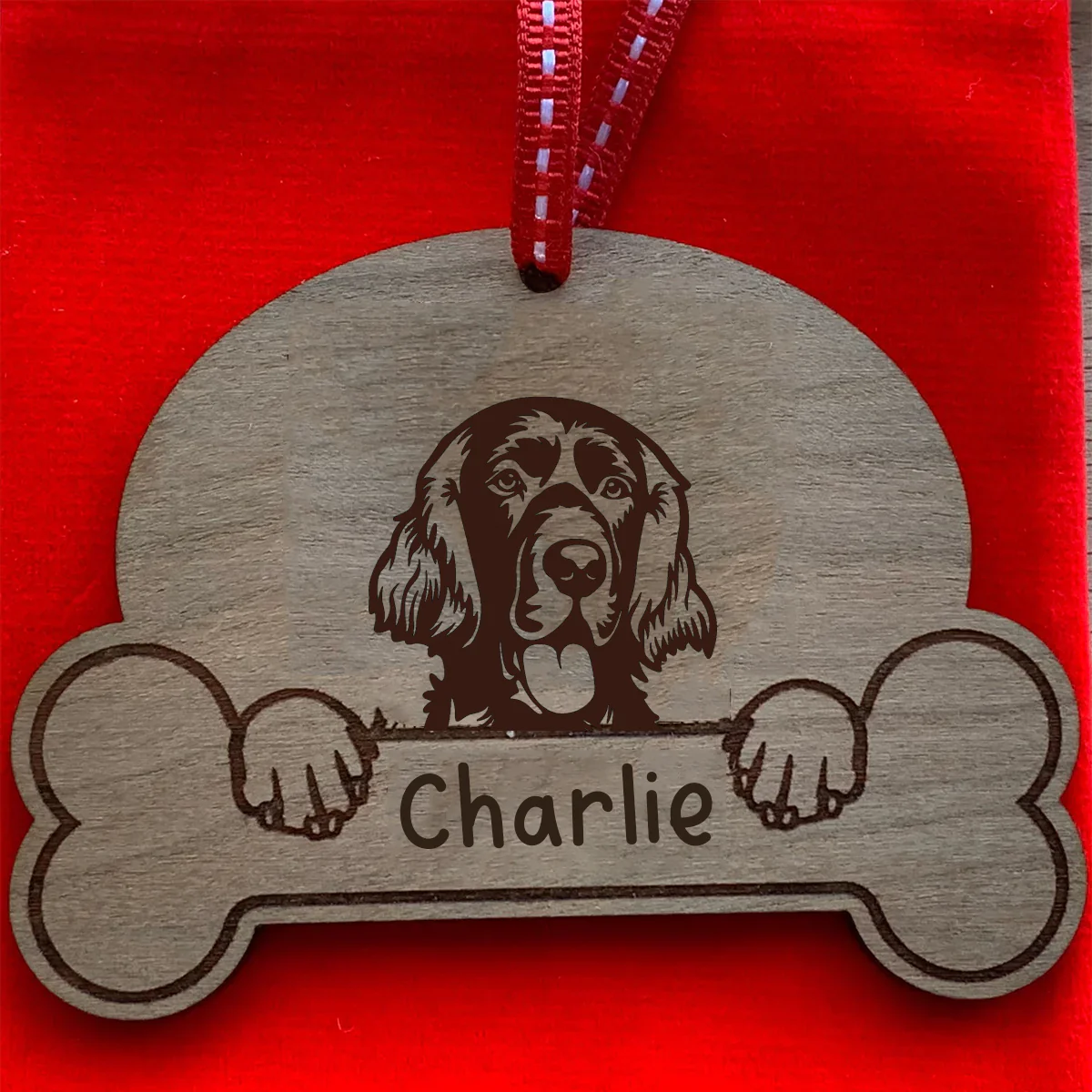 Personalised Dog Breed & Name Christmas Decoration - Image 48