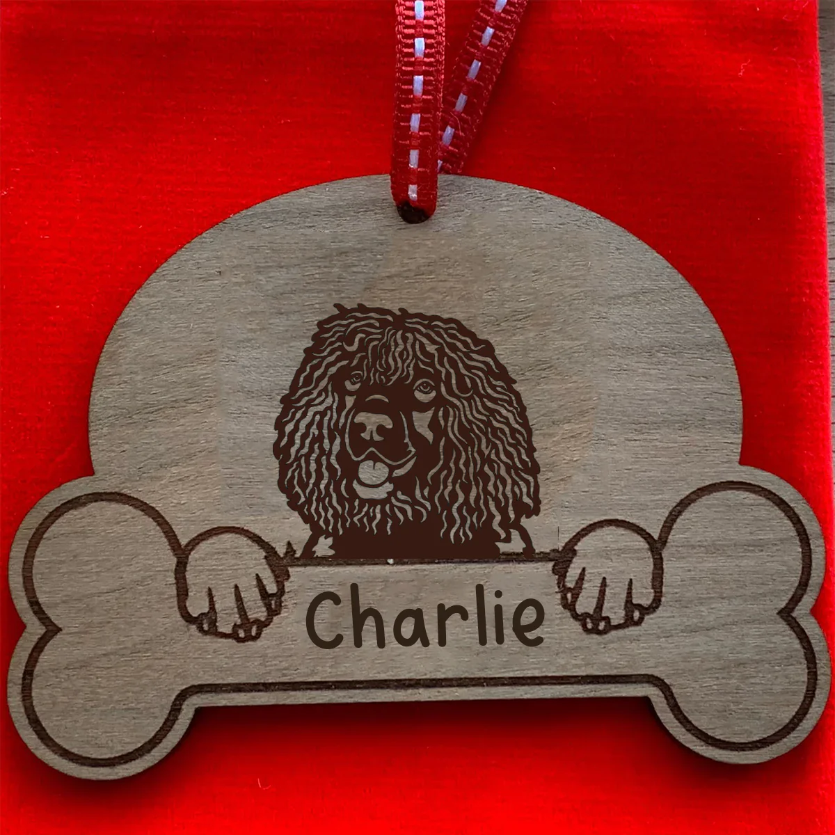 Personalised Dog Breed & Name Christmas Decoration - Image 50