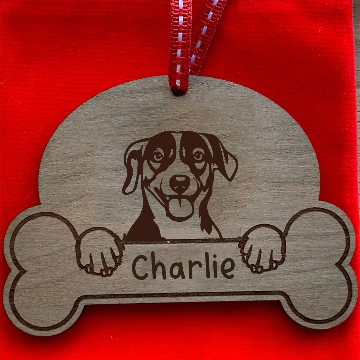 Personalised Dog Breed & Name Christmas Decoration - Image 52