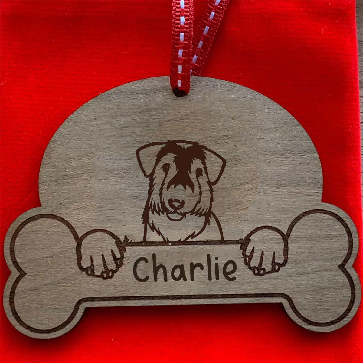 Personalised Dog Breed & Name Christmas Decoration - Image 81