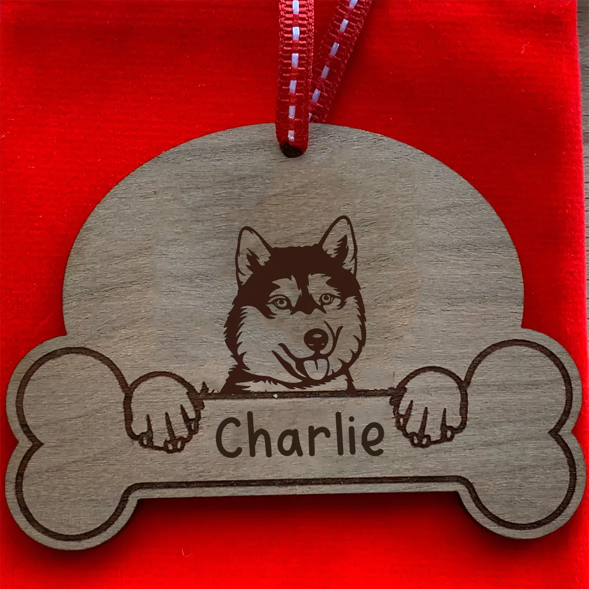 Personalised Dog Breed & Name Christmas Decoration - Image 85