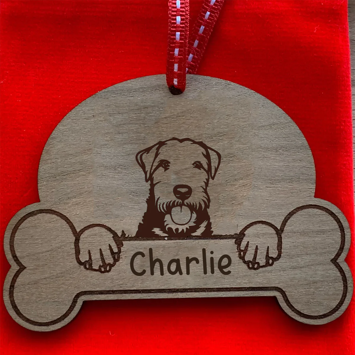 Personalised Dog Breed & Name Christmas Decoration - Image 95