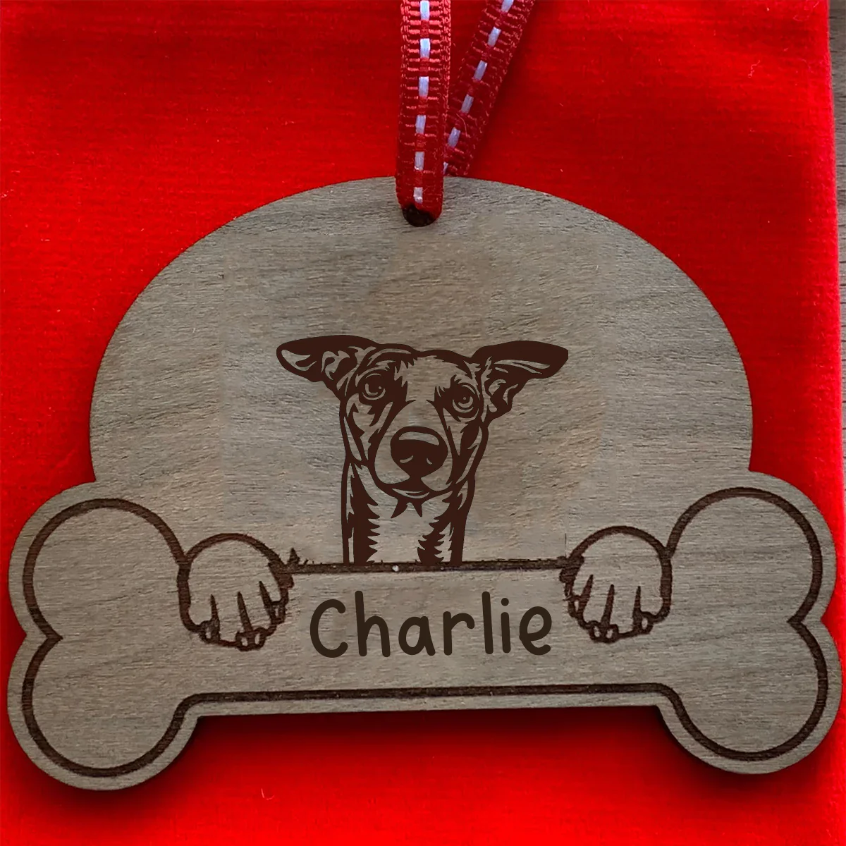 Personalised Dog Breed & Name Christmas Decoration - Image 98
