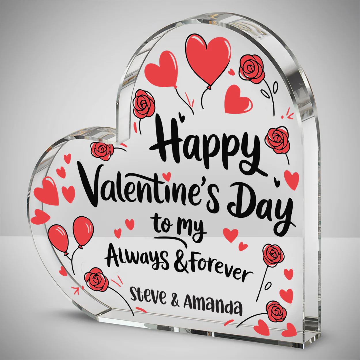 Personalised Valentines Day Heart