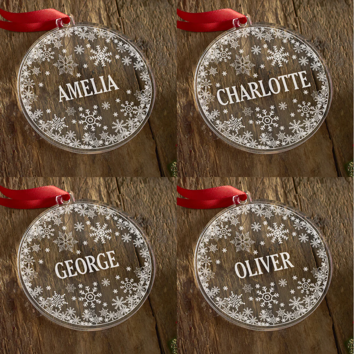 Personalised Snowflake Christmas Decoration - Image 4
